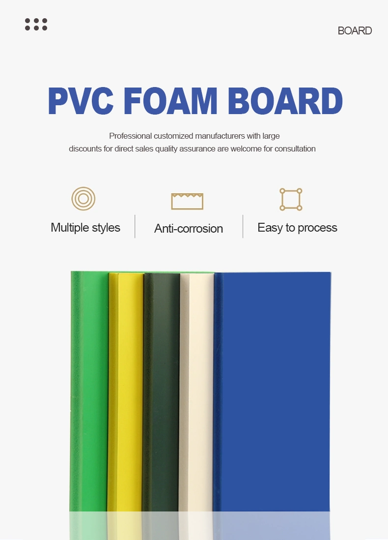 High Glossy Face Board Green PVC Free Foam Board