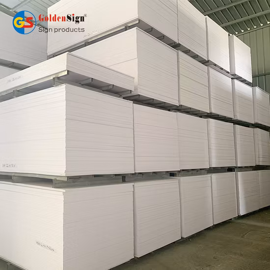 Goldensign 15 мм ПВХ Celuka пенопласт 4X8FT Белый лист из пенопласта ПВХ с закрытыми порами